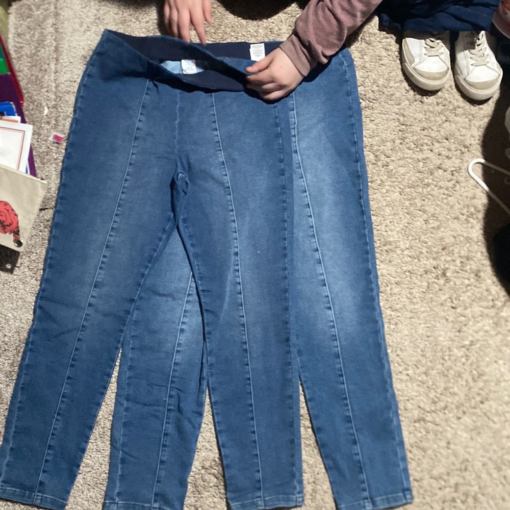 Blue “time and true” jeans